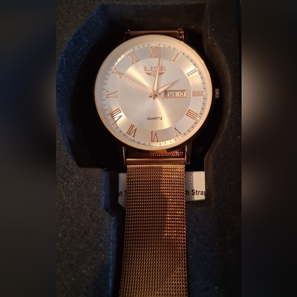 Lige Women's Goldtone Watch, New - Picture 3 of 6